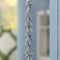 Aluminum Teardrop Rain Chain Replacement Downspout for Gutters, Mill Finish